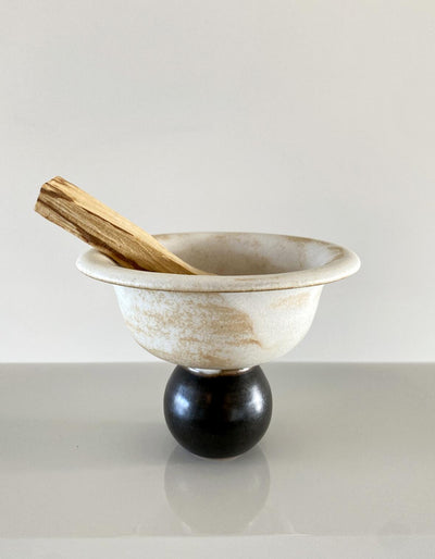 Bowl Dot Incense Ceramic Holder